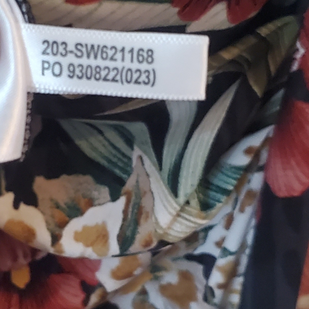 Tommy Bahama Oceanic Orchid Floral Sleeveless Maxi Dress Sz S Black, Red. NWOT - Picture 10 of 15